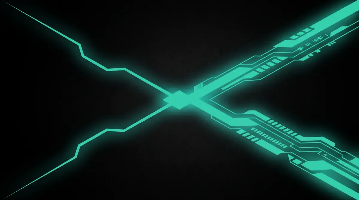 Two diverging glowing teal paths, representing the choice between trusting Quora or Reddit for SMM panel recommendations